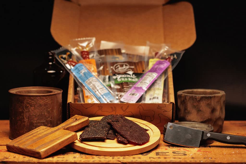 Jerky.com Exotic Jerky Gift Box as a Father's Day gift option.
