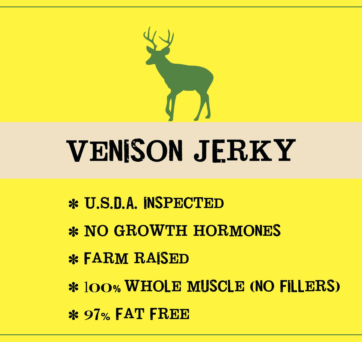Jerky.com Original Venison Jerky 3-Pack snack packs on the go for outdoor trails