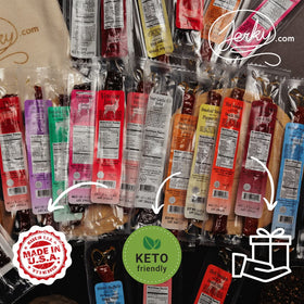 Jerky.com wild boar jerky stick delivers robust game flavor.