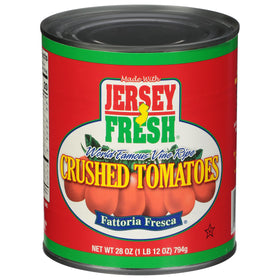 Jersey Fresh crushed tomatoes pack showing fresh Jersey tomatoes for rich sauces