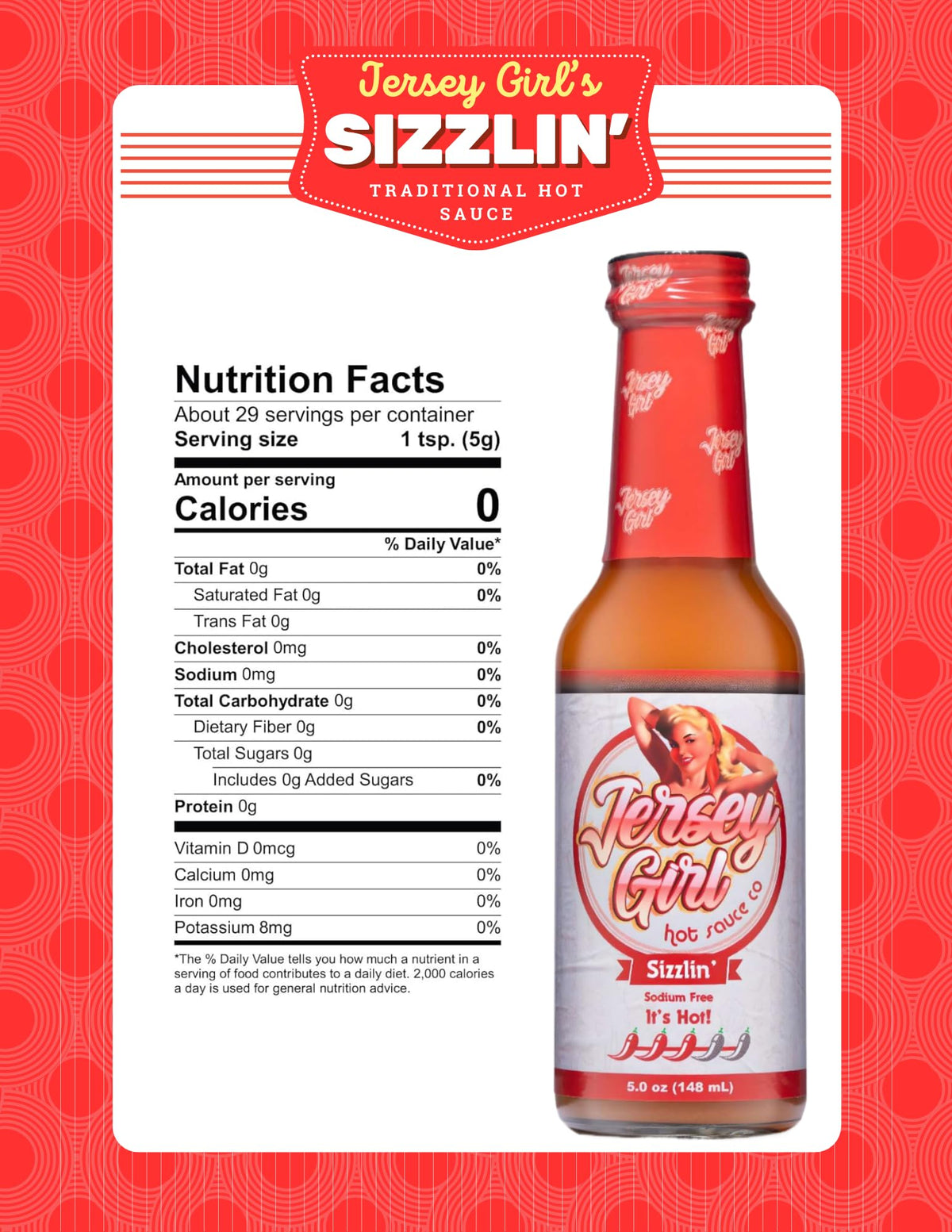 Jersey Girl no-sodium sampler pack on display.