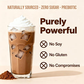 JERYMVA Caramel Protein Iced Coffee mug-serve ready to drink on the go