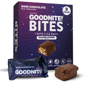 GoodNite Sleep Bites packaging showing a travel-friendly bedtime snack