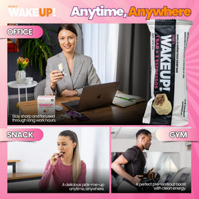 Jesse's WakeUP Vanilla Creme bar as a breakfast/snack option