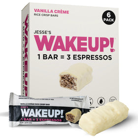 Jesse's WakeUP Vanilla Creme bar package for on-the-go energy