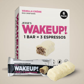Jesse's WakeUP Vanilla Creme bar texture with creamy center and crisp bite