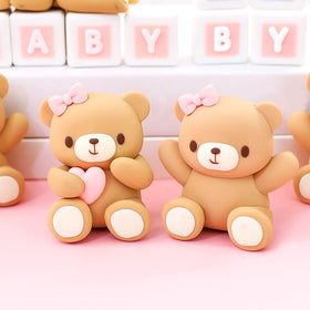 JeVenis backdrop accessories create a cohesive teddy bear baby shower scene.
