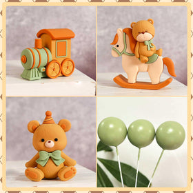 JeVenis bear and train set suits baby showers and birthdays