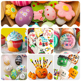 Jewem 12-color edible marker set ideal for cookies and cakes