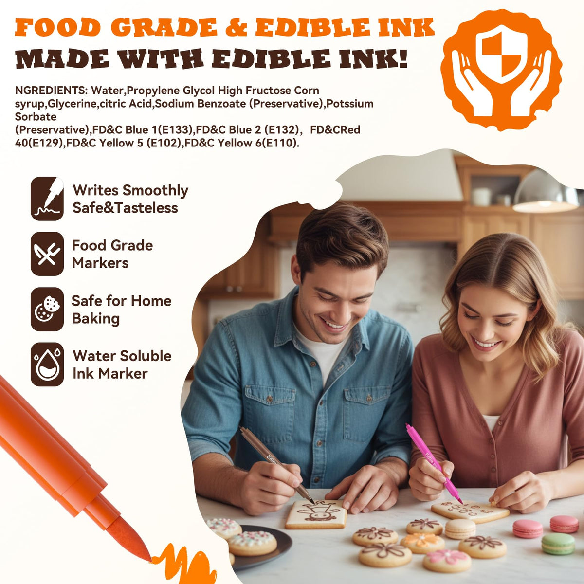 Versatile Jewem markers for fondant, cookies, frosting, and more