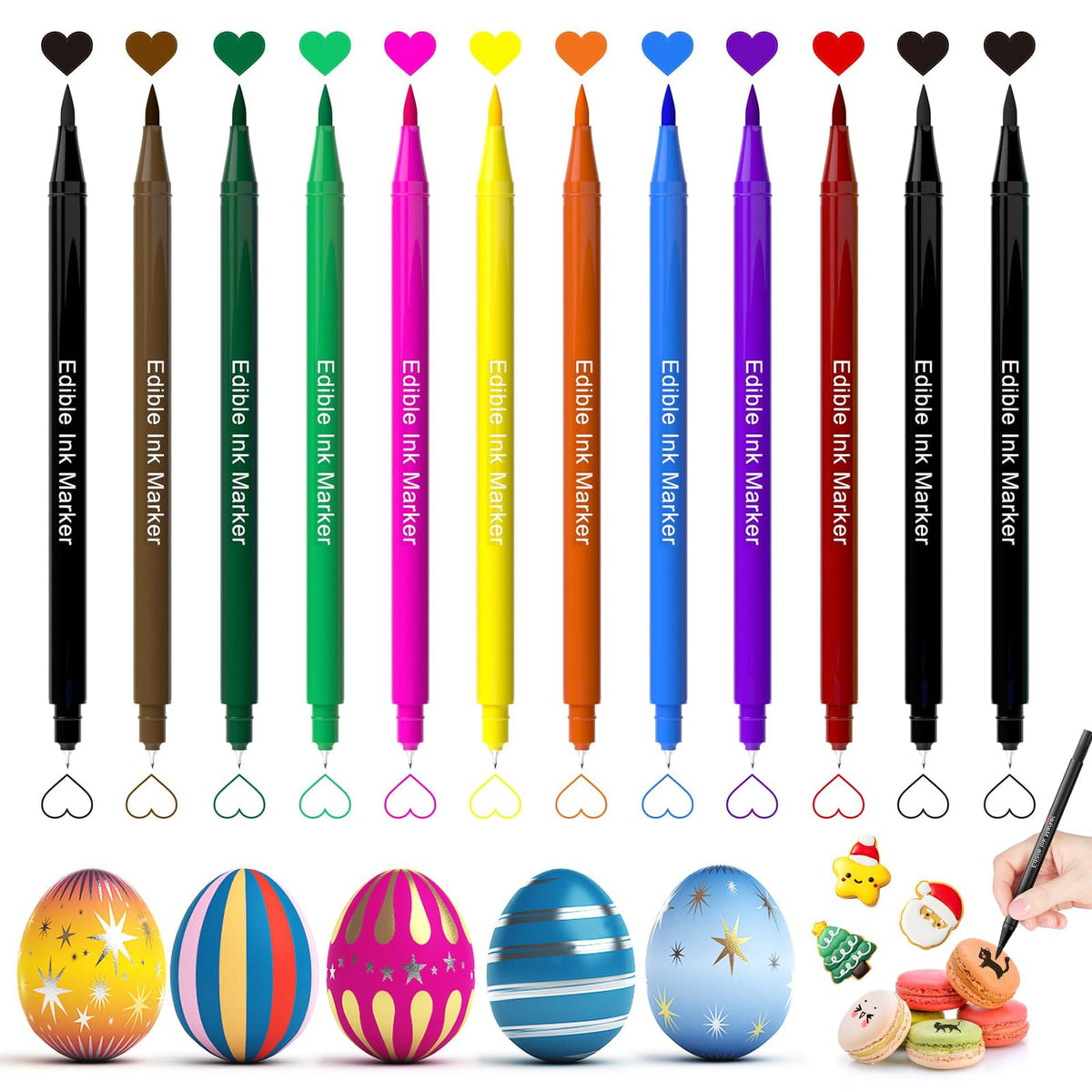 Jewem kid-friendly edible markers use safe ink for family baking.
