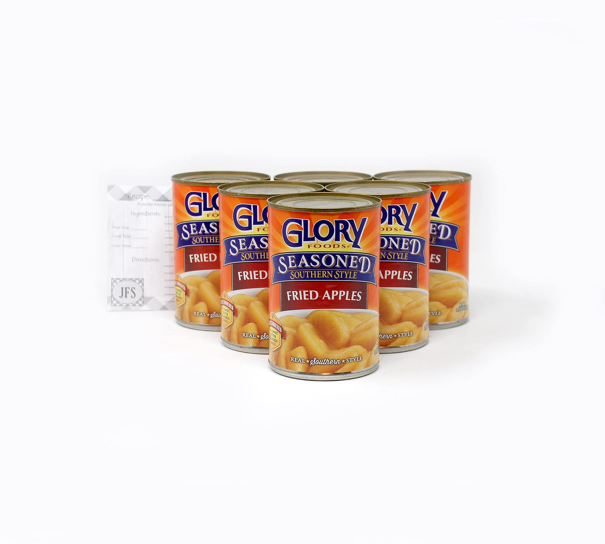 JFS Glory Fried Apples cans pack for quick dessert prep
