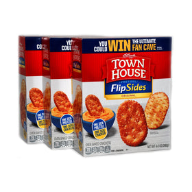 JFS Grocery Pretzel Flipsides Townhouse Crackers served on platter for party dips and spreads.