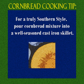 Martha White cornbread slice plated, perfect for family gatherings