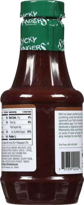 JFS Memphis Original sauce pouring over chicken, ideal glaze for weeknight dinners
