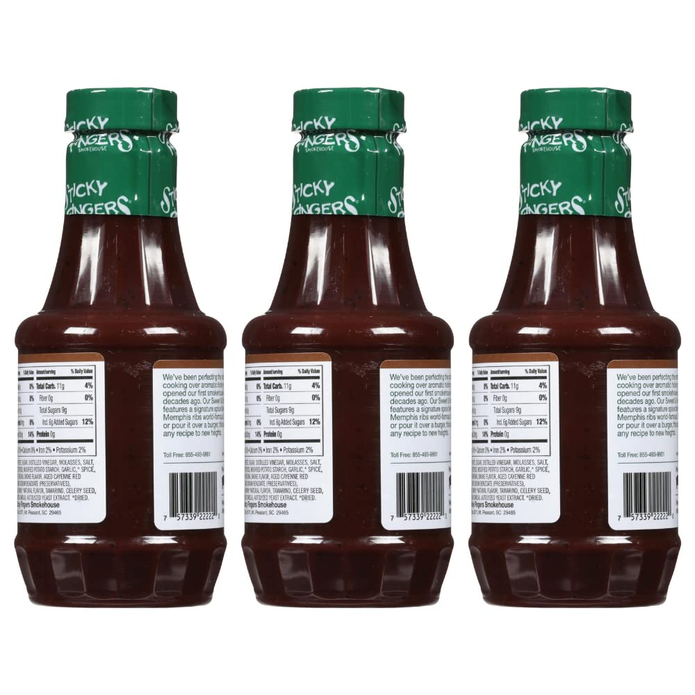 JFS Sticky Fingers Memphis sauce bottle back, notes and ideas for ribs and marinades