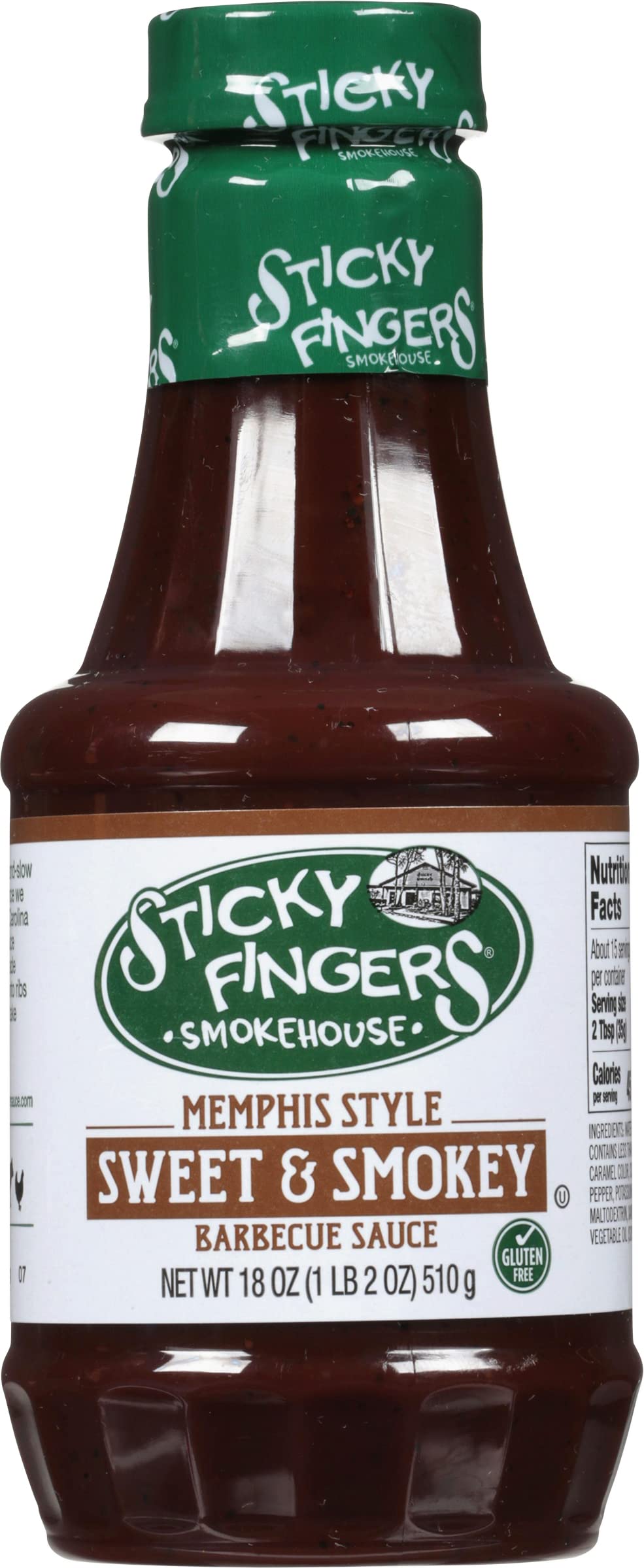 JFS Sticky Fingers Memphis Original label close-up, showcasing smoky-sweet Memphis flavor