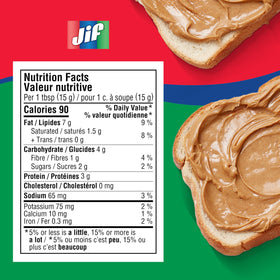 Jif Creamy Peanut Butter with apple slices, a tasty energy-boosting snack.