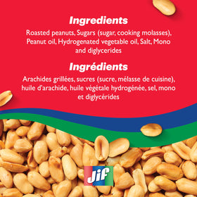 Jif Creamy Peanut Butter spoon scoop, ideal for quick snacks and recipes.