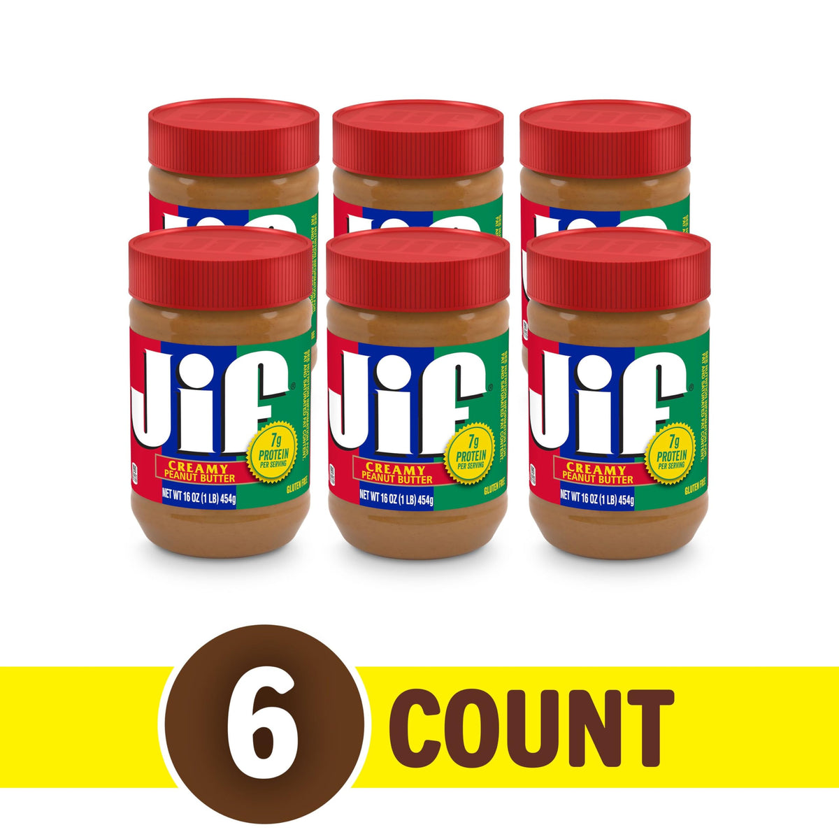 Jif Creamy Peanut Butter spread on toast for a smooth breakfast.