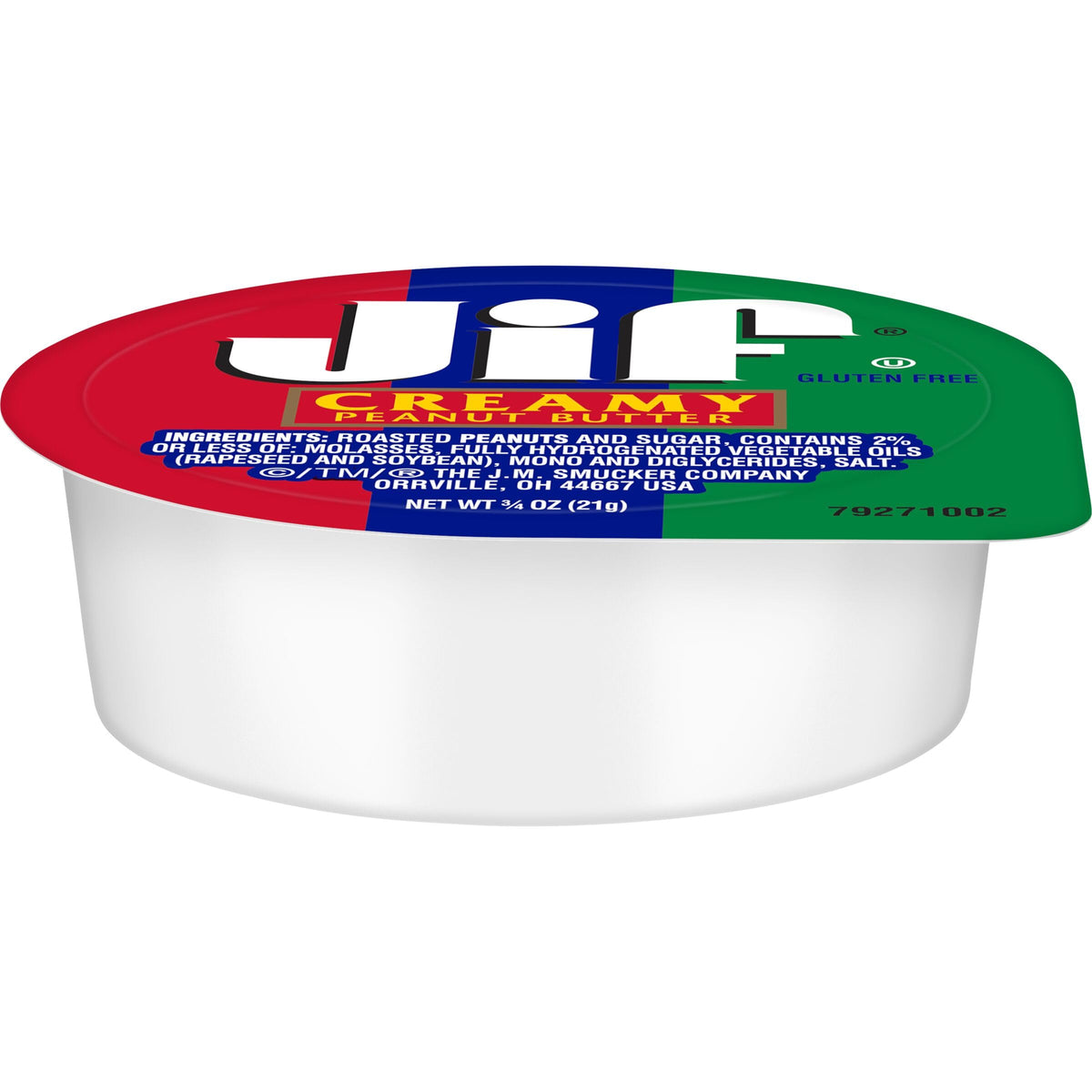 Gluten-free Jif peanut butter portion cup option
