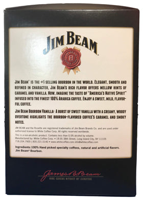 Jim Beam Bourbon Vanilla Keurig-compatible cups prepared for a flavorful brew.