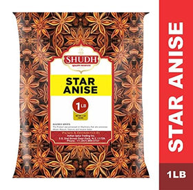 Jimidar star anise whole 1lb pods ready to steep for mulled drinks and soups.
