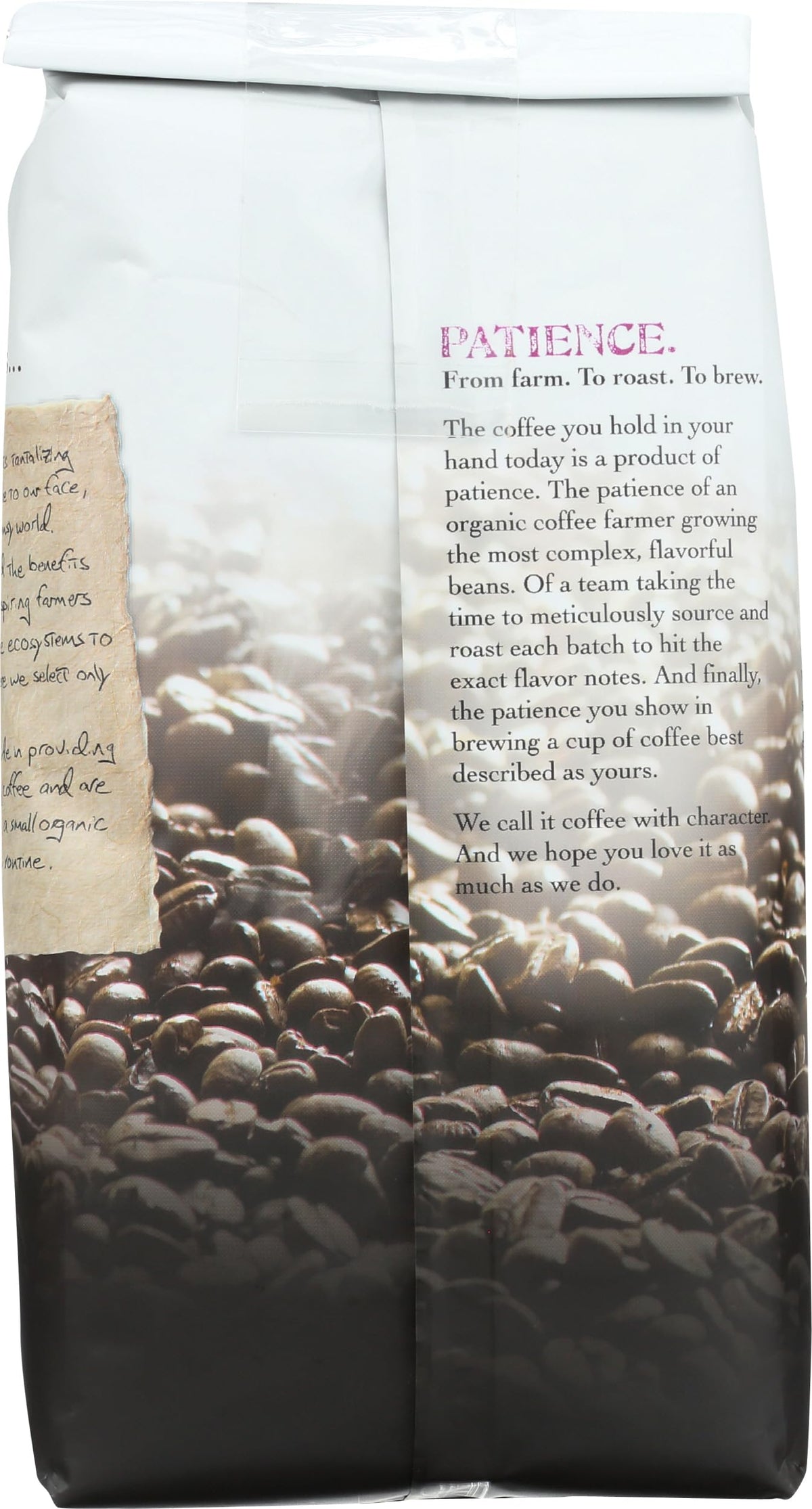 Cup of Jim's Organic Coffee espresso highlighting aroma and flavor