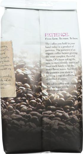 Cup of Jim's Organic Coffee espresso highlighting aroma and flavor
