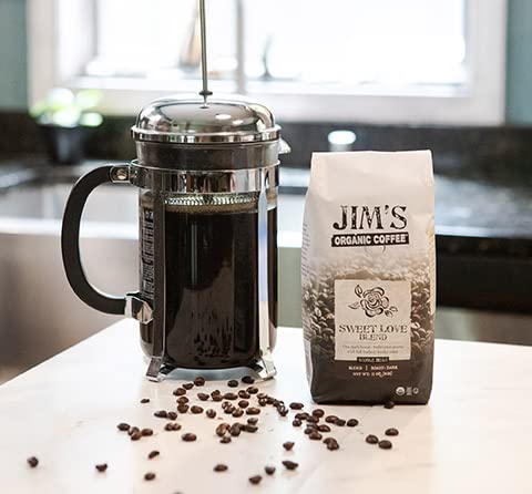 Sweet Love Blend ground bag on kitchen counter ready for daily brew