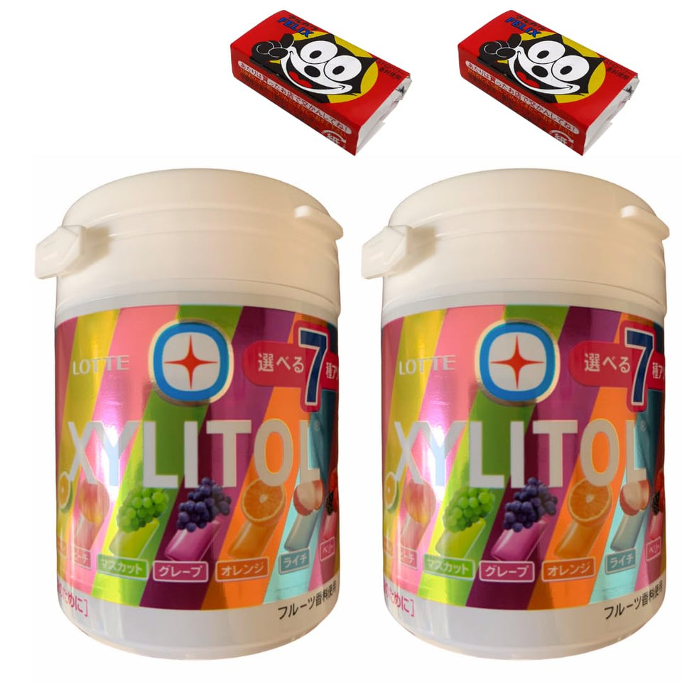 Jinkyoerr Lotte Xylitol Gum bottle for on-the-go freshness.
