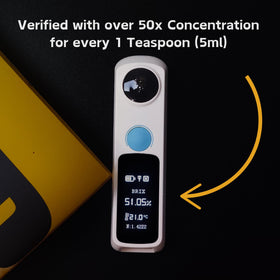 Jinx Coffee Concentrate one-teaspoon-dispense shows quick, simple ratio for instant drinks