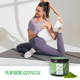 Jiuyu matcha whisked into latte for a smooth morning ritual.