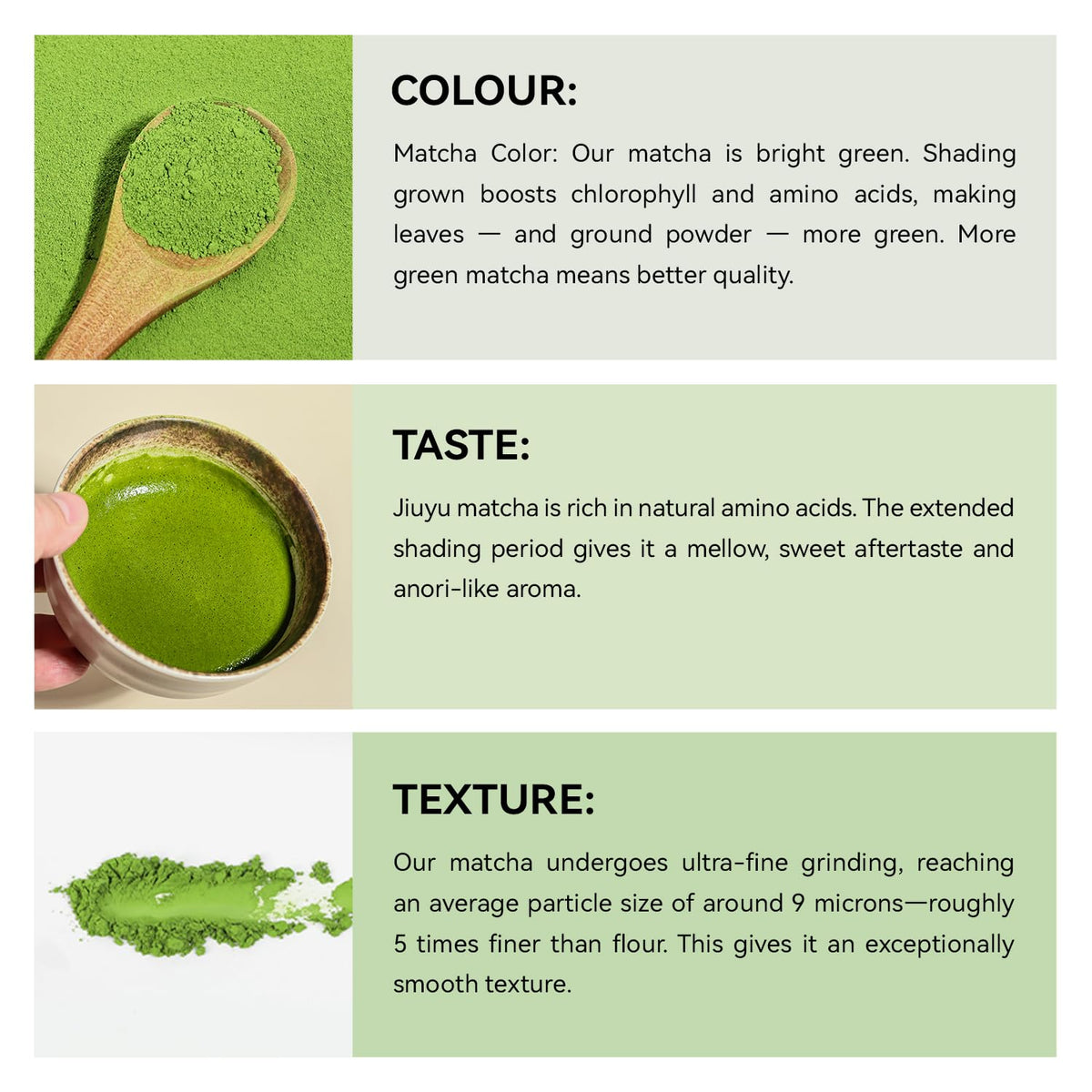 Jiuyu matcha scoop measuring powder for precise preparation