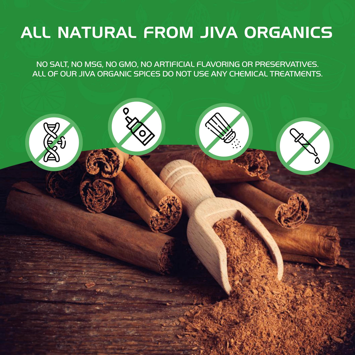 Jiva Organics 7-ounce bag display highlighting convenient bag packaging.