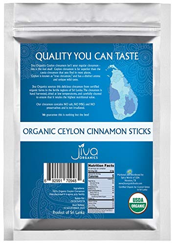Jiva Organics ambient kitchen scene with cinnamon adding warmth.