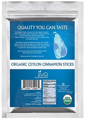 Jiva Organics ambient kitchen scene with cinnamon adding warmth.