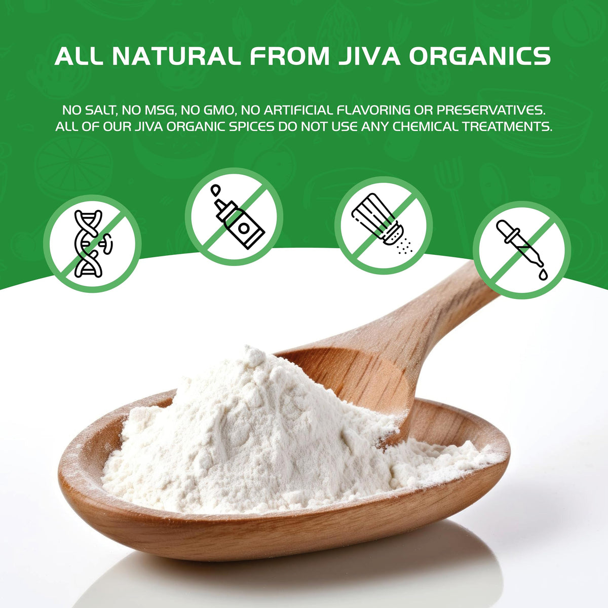 Baking setup featuring Jiva Organics Arrowroot Flour for gluten-free baking.