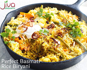 Jiva Organics vacuum-packed Basmati Rice preserves purity and freshness