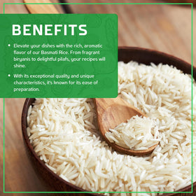Jiva Organics Basmati Rice with spices complements biryani and curry dishes