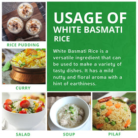 Jiva Organics Basmati Rice cooked fluffy grains with delicate aroma and light texture