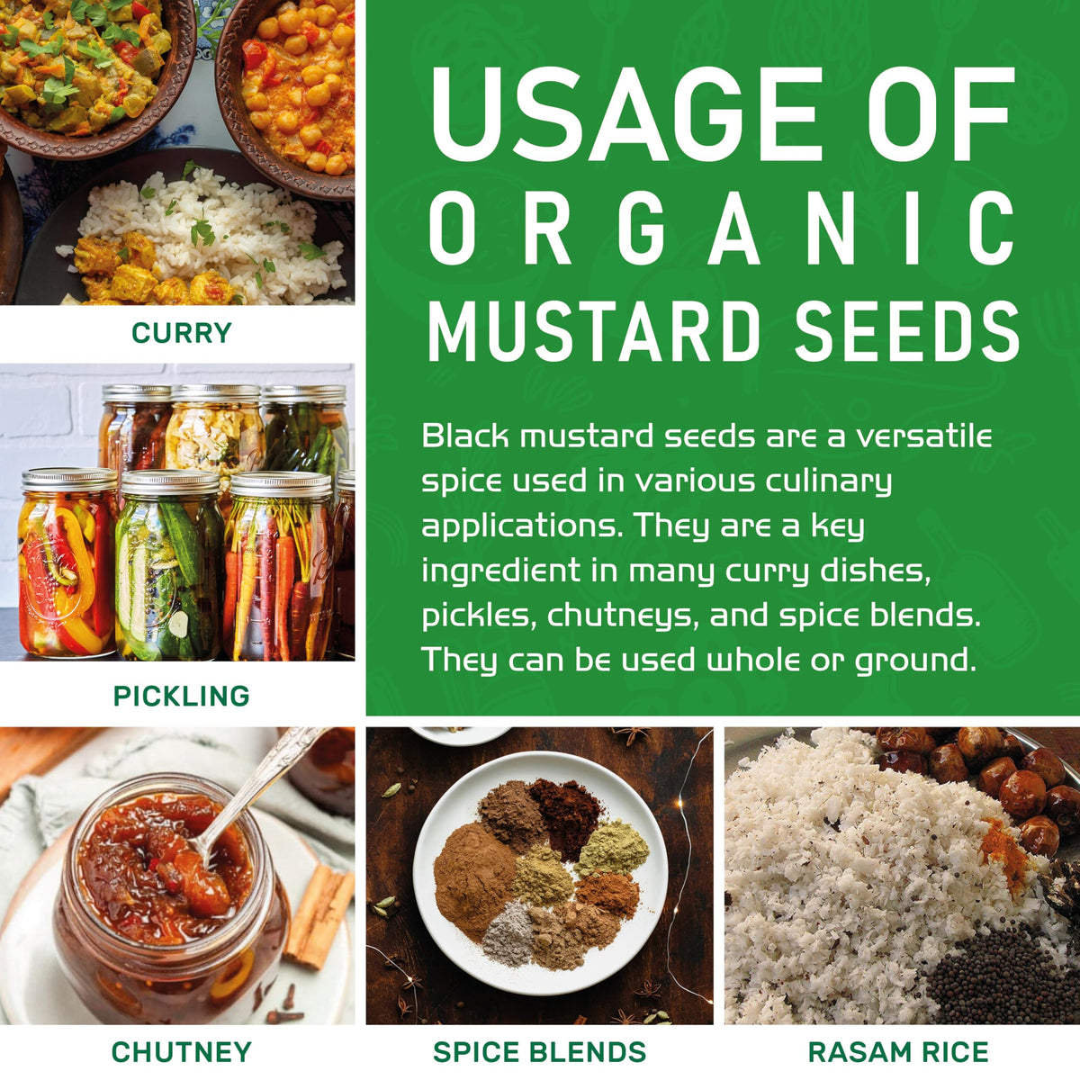 Jiva Organics black mustard seeds on pantry shelf ready to use
