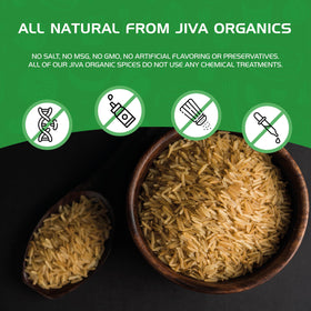 Jiva Organics Brown Basmati Rice Non-GMO quality you can trust.