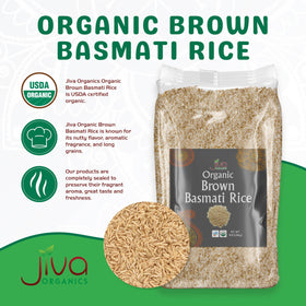 Jiva Organics Brown Basmati Rice rinsing process shows starch removal for fluff
