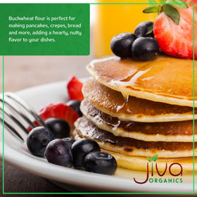 Jiva Organics Buckwheat Flour (Dark) pancakes with earthy taste.