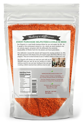 Jiva Organics organic seal and freshness indicator on packaging