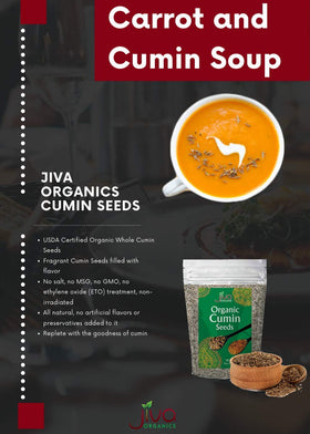 Jiva Organics cumin seeds on a spice rack ready to elevate curries and stews.