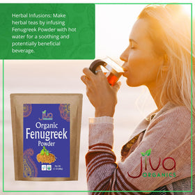 Jiva Organics fenugreek powder hair care use supports shine