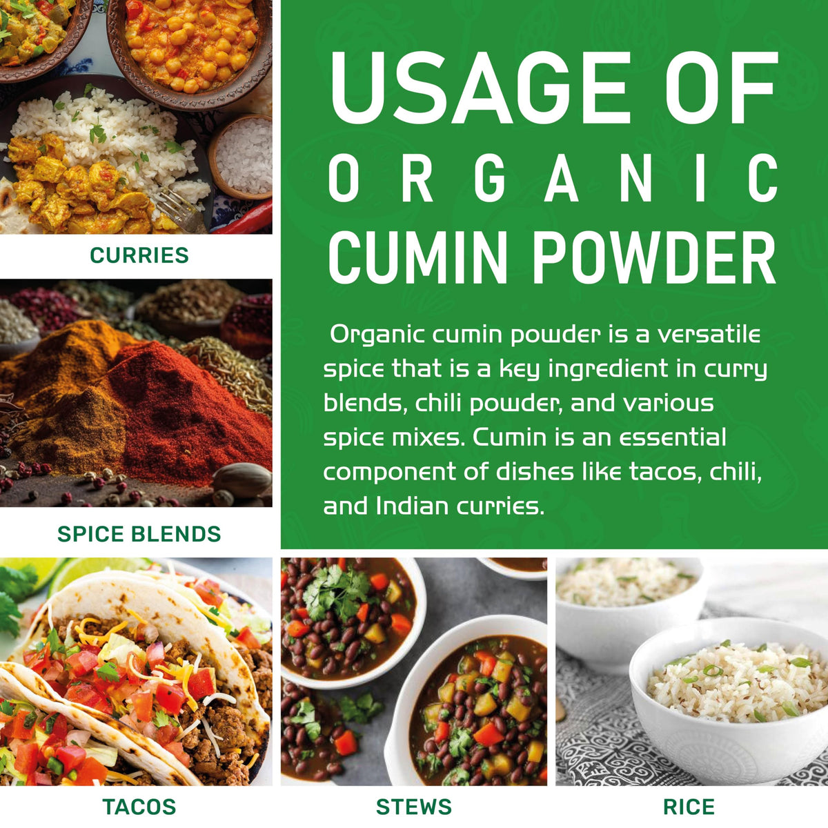 Jiva Organics ground cumin powder top view showing resealable lid
