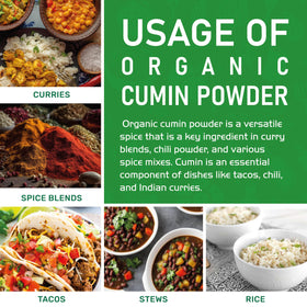 Jiva Organics ground cumin powder top view showing resealable lid